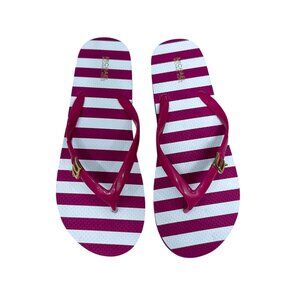 NWOT Michael Kors Signature Logo summer beach Flip Flops women's size 9